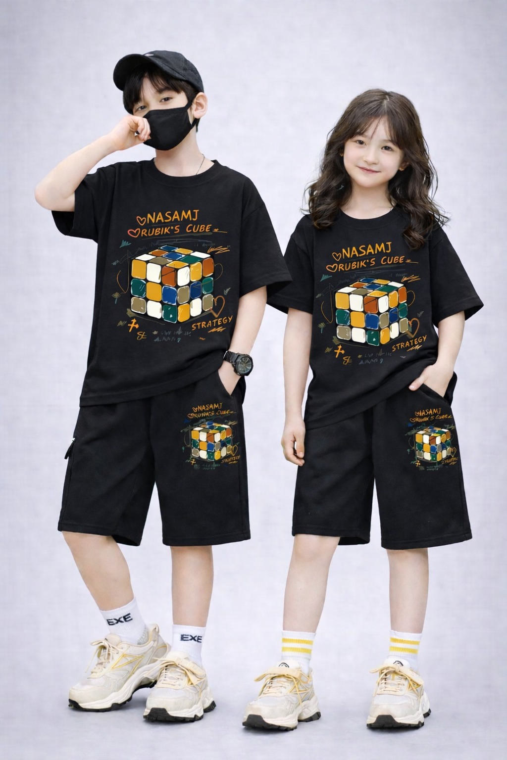 Stylish Drop Shoulder Baby T-Shirt and Pant Set for Comfortable Playtime % Stylish Drop Shoulder Baby T-Shirt and Pant Set for Comfortable Playtime