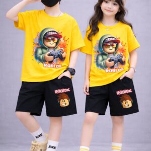 Stylish Drop Shoulder Baby T-Shirt and Pant Set for Comfortable Playtime