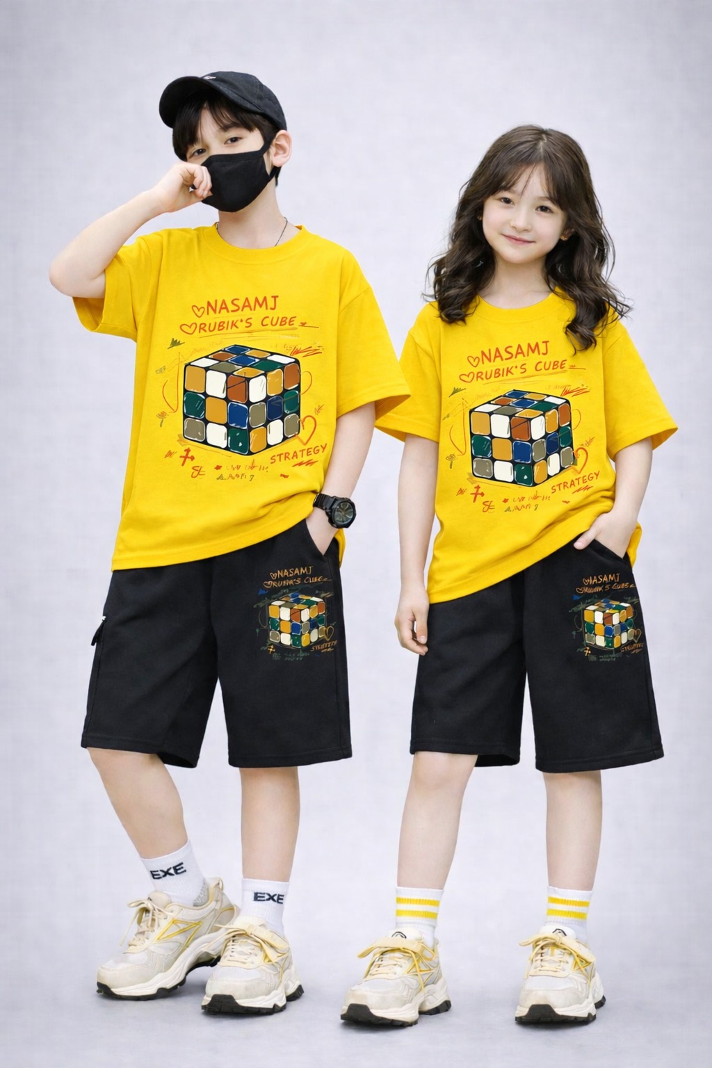 Stylish Drop Shoulder Baby T-Shirt and Pant Set for Comfortable Playtime % Stylish Drop Shoulder Baby T-Shirt and Pant Set for Comfortable Playtime