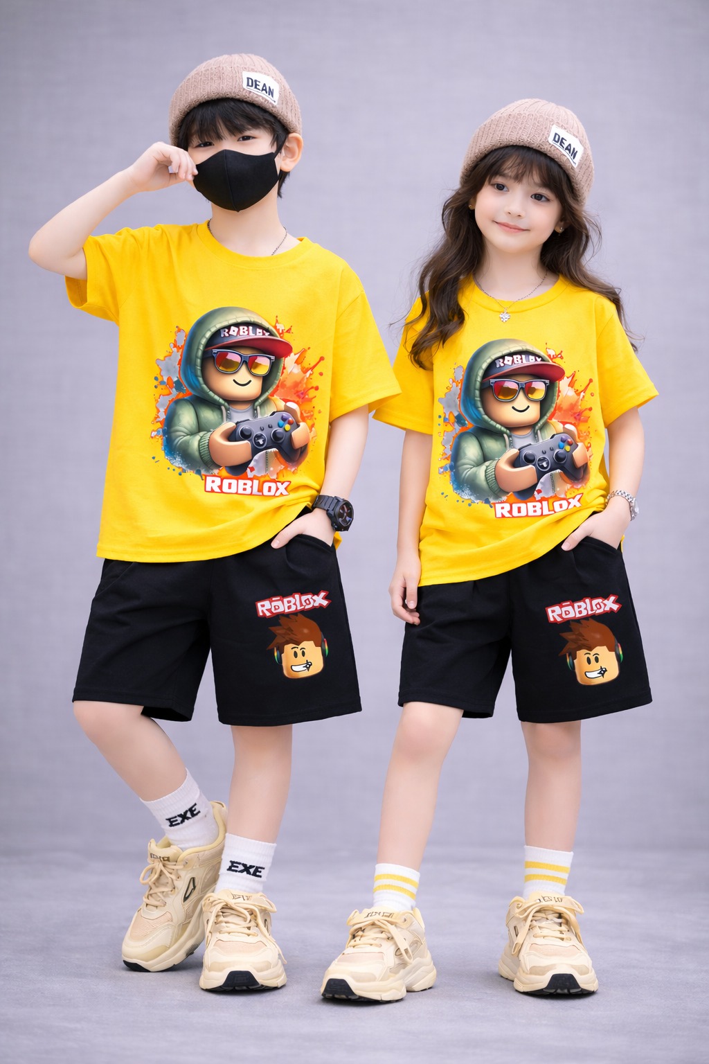 Stylish Drop Shoulder Baby T-Shirt and Pant Set for Comfortable Playtime % Stylish Drop Shoulder Baby T-Shirt and Pant Set for Comfortable Playtime