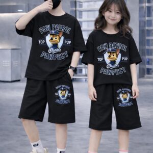 Stylish Drop Shoulder Baby T-Shirt and Pants Outfit Set