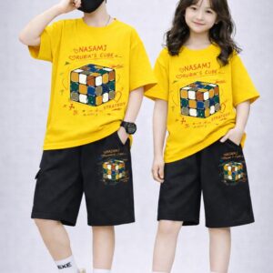 Stylish Drop Shoulder Baby T-Shirt and Pants Set for Comfortable Playtime