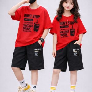 Stylish Drop Shoulder Baby T-Shirt and Pants Set for Trendy Infants
