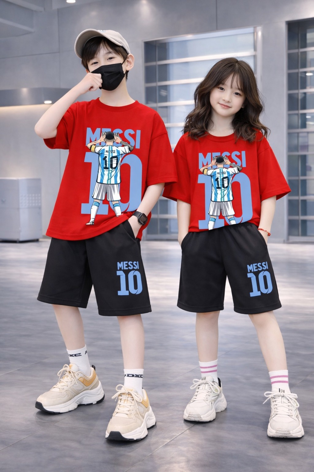 Stylish Drop Shoulder Baby T-Shirt and Pants Set for Trendy Infants % Stylish Drop Shoulder Baby T-Shirt and Pants Set for Trendy Infants