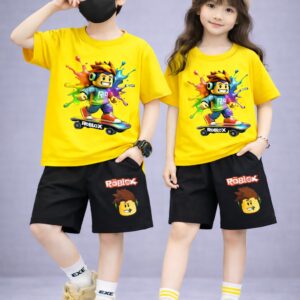 Stylish Drop Shoulder Baby Tee and Pant Set for Comfort and Style