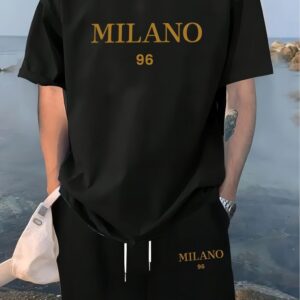 Stylish Drop Shoulder T-Shirt and Pant Set for a Chic Look
