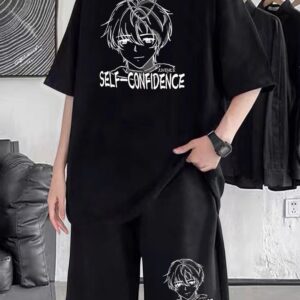 Stylish Drop Shoulder T-Shirt and Pant Set for Effortless Casual Wear