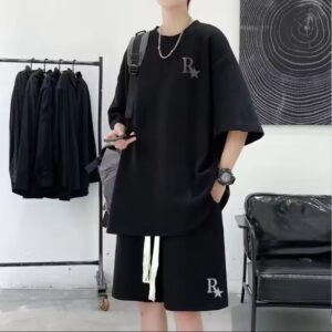 Stylish Drop Shoulder T-Shirt and Pant Set for Effortless Chic
