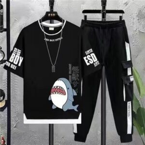 Stylish Half Sleeve T-Shirt and Trouser Set for Effortless Casual Wear