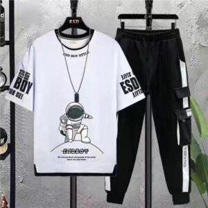 Stylish Half Sleeve T-Shirt and Trouser Set for Effortless Casual Wear