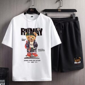 Stylish Mash Cotton T-Shirt and Shorts Set for Comfortable Casual Wear