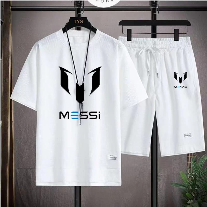 Stylish Mash Cotton T-Shirt and Shorts Set for Ultimate Comfort % Stylish Mash Cotton T-Shirt and Shorts Set for Ultimate Comfort