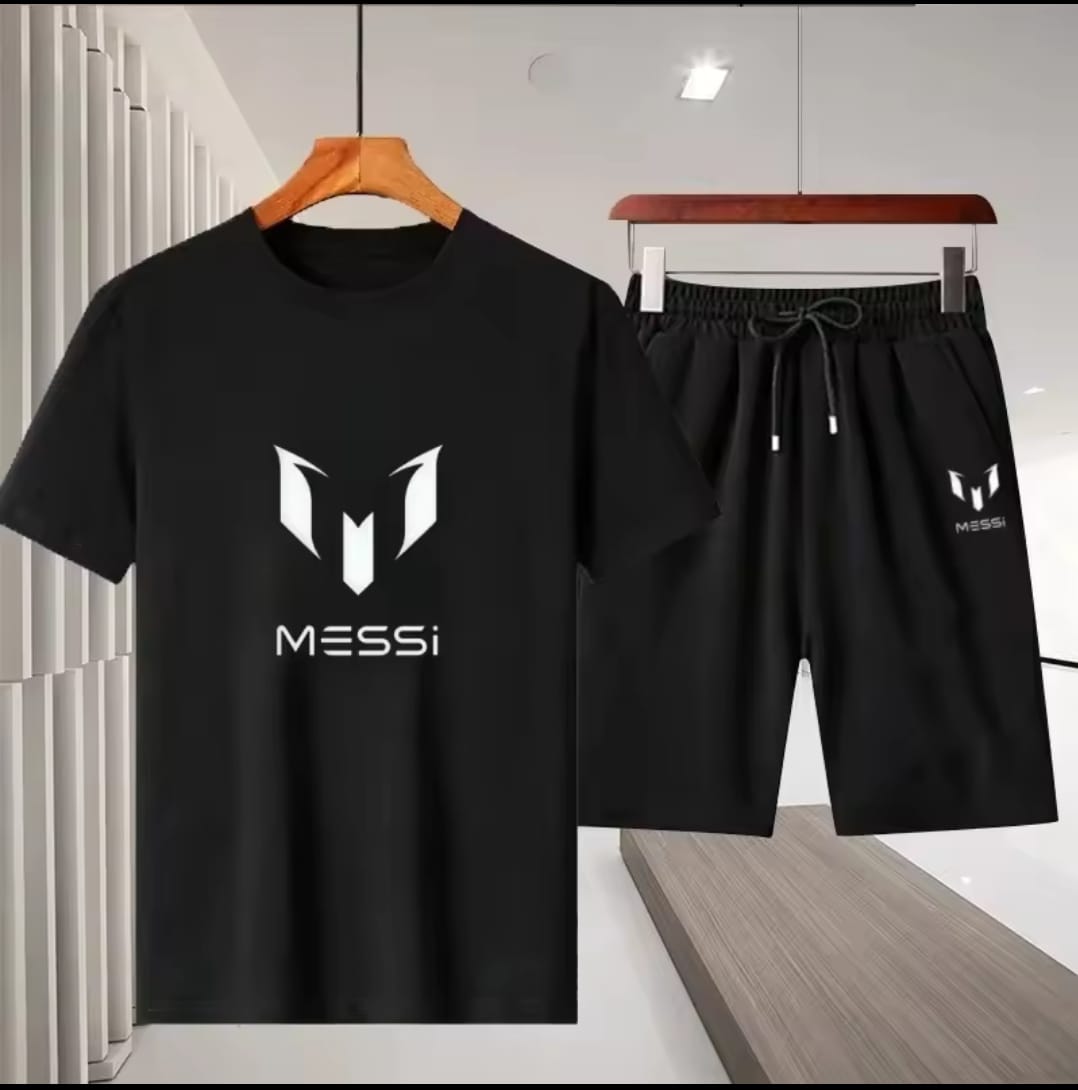 Stylish Mash Cotton T-Shirt and Shorts Set for Ultimate Comfort % Stylish Mash Cotton T-Shirt and Shorts Set for Ultimate Comfort