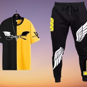 Stylish Mash Fabric T-Shirt and Full Pant Set for Ultimate Comfort