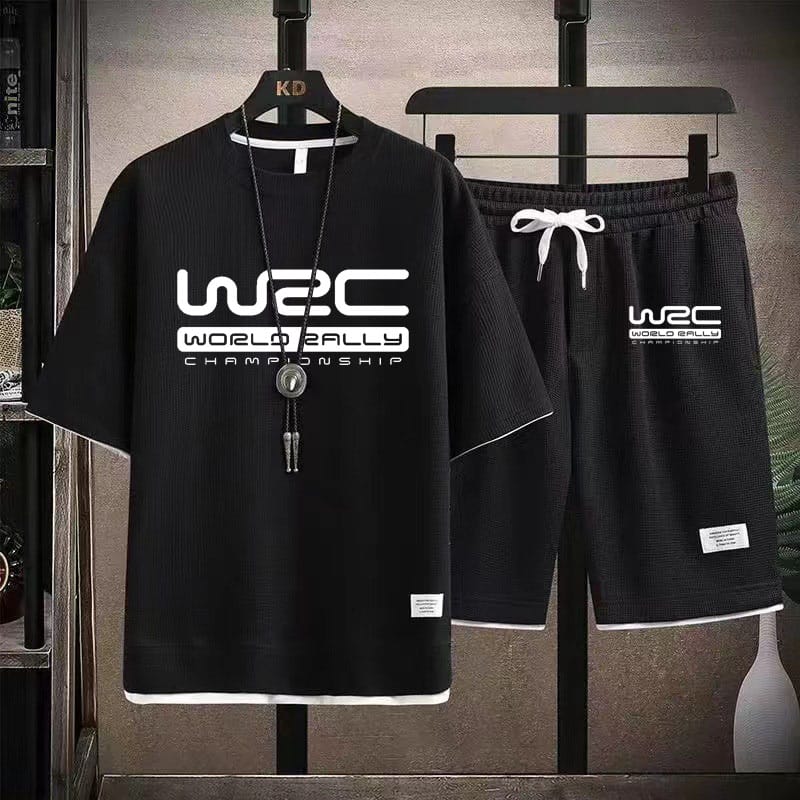 Stylish Mash Graphic T-Shirt and Shorts Set for Comfortable Casual Wear % Stylish Mash Graphic T-Shirt and Shorts Set for Comfortable Casual Wear