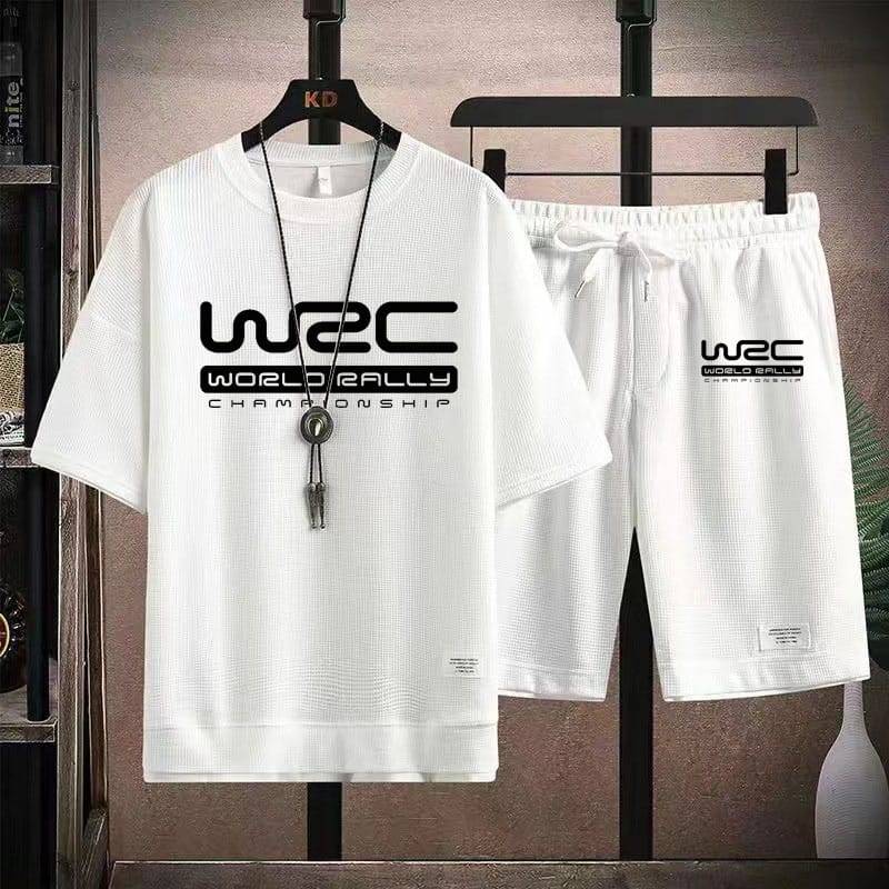 Stylish Mash Graphic T-Shirt and Shorts Set for Comfortable Casual Wear % Stylish Mash Graphic T-Shirt and Shorts Set for Comfortable Casual Wear