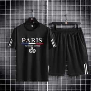 Stylish Mash Graphic Tee and Short Set for Ultimate Comfort