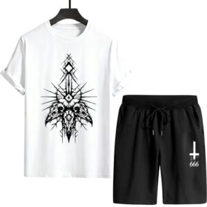 Stylish Mash T-Shirt and Shorts Set for Effortless Casual Wear