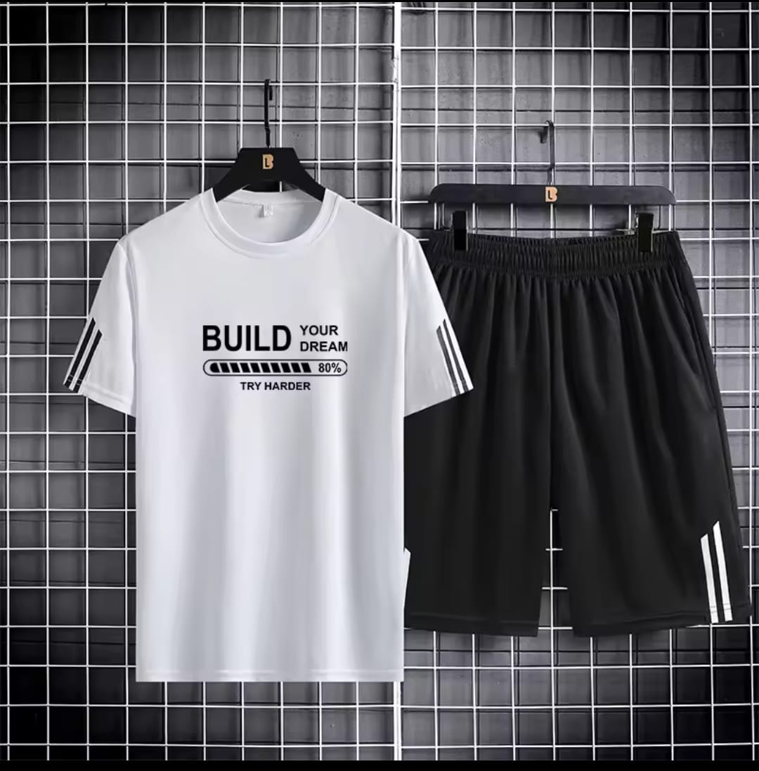 Stylish Mash T-Shirt and Shorts Set for Ultimate Comfort % Stylish Mash T-Shirt and Shorts Set for Ultimate Comfort