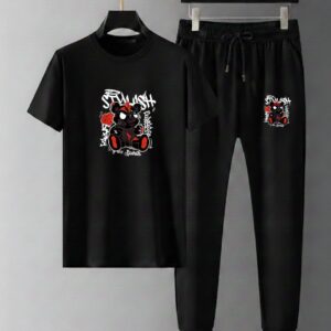 Stylish Mash T-Shirt and Trouser Set for Effortless Casual Chic