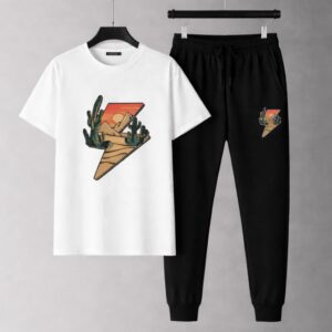 Stylish Mash T-Shirt and Trouser Set for Effortless Chic Look