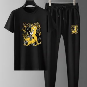 Stylish Mash T-Shirt and Trouser Set for Trendy Casual Wear