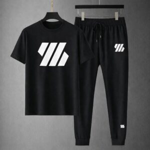 Stylish Mashup T-Shirt and Trouser Set for Effortless Fashion