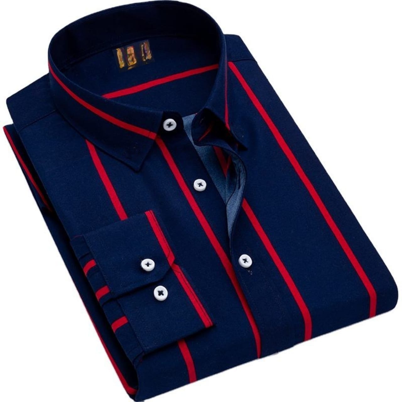 Stylish Men's Striped Long Sleeve Shirt for Effortless Elegance % Stylish Men's Striped Long Sleeve Shirt for Effortless Elegance