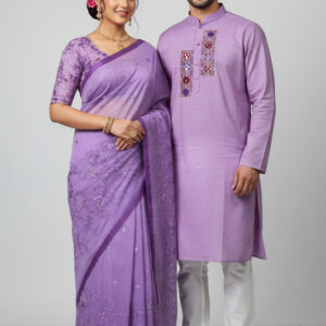 Stylish Premium Couple's Panjabi Set for Special Occasions