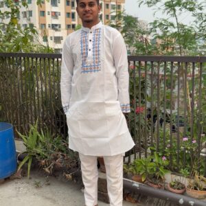 Stylish Printed Panjabi for Men - Elegant Traditional Wear