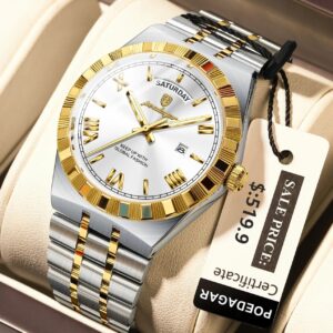 Stylish Quartz Men's Watch with Luminous Features for Enhanced Visibility