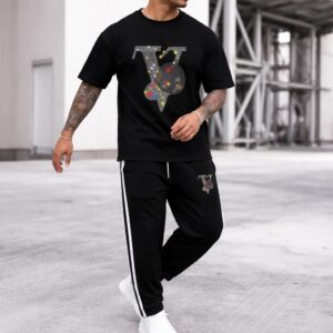 Stylish T-Shirt and Trouser Set for Effortless Casual Wear