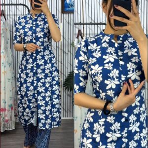 Stylish Two-Piece Kurti Set for Effortless Chic Elegance