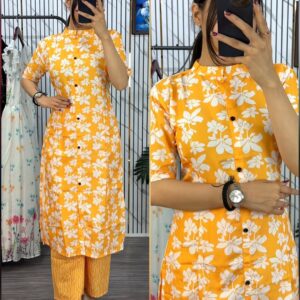 Stylish Two-Piece Kurti Set for Effortless Chic Look