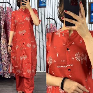Stylish Two-Piece Kurti Set for Effortless Chic Looks