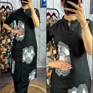 Stylish Two-Piece Kurti Set for Effortless Elegance and Comfort