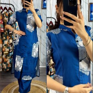 Stylish Two-Piece Kurti Set - Ready-to-Wear Ethnic Fashion for Women