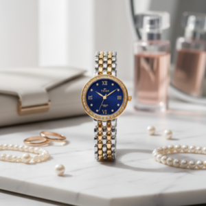 Stylish Two-Tone Roman Dial Watch for Men by Titan