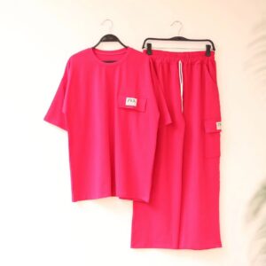 Stylish Women's T-Shirt and Trouser Set for Effortless Everyday Elegance