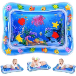 Thick Inflatable Baby Crawling Pad - Turtle, Dolphin & Shark Design