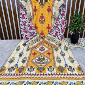 Three-Piece Digital Print Set - Stylish and Versatile Design
