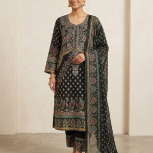 Three-Piece Digital Print Set – Stylish & Versatile Outfit for Any Occasion