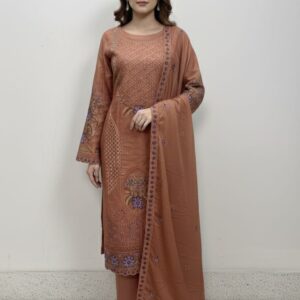 Three-Piece Unstitch Fabric Set - Elegant Style for Custom Tailoring