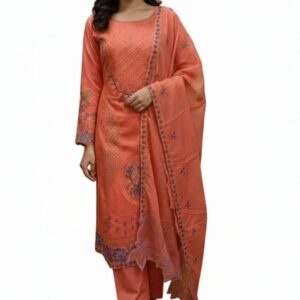 Three-Piece Unstitch Set - Elegant Fabric for Custom Tailoring