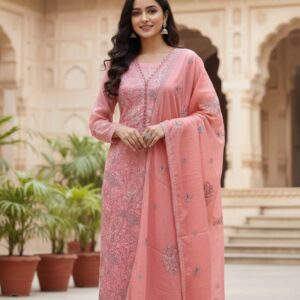 Three-Piece Unstitch Set - Premium Quality Fabric for Elegant Style