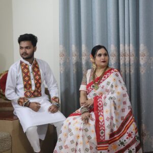 Traditional Couple Panjabi Set for Men and Women - Elegant Ethnic Wear