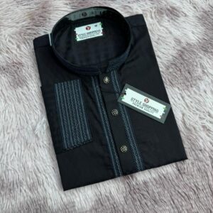Traditional Indian Embroidered Panjabi Shirt for Men - Elegant Ethnic Wear
