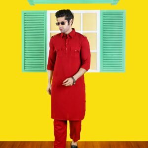 Traditional Kabli Set with Pajama - Elegant Ethnic Wear for Men