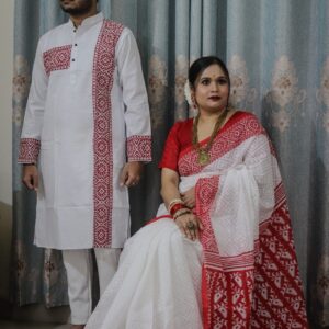 Traditional Panjabi Collection - Elegant Boisakhi Sharee for Festive Wear
