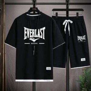 Trendy Mash Graphic Tee and Shorts Set for Casual Comfort